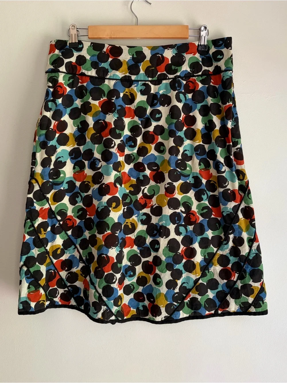 Edme & Esyllte 100% Cotton Dot Print A Line Skirt Size 8